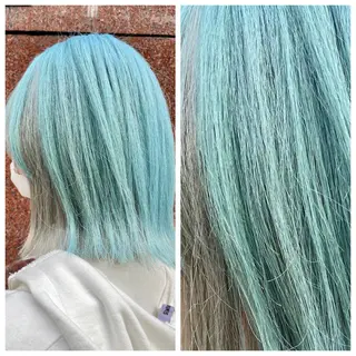 ミディアム カラー 難波・デザイン・ ハイトーン☆Rei☆のヘアスタイル