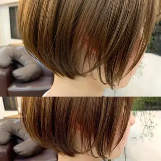 ショート 縮毛矯正/ショート/ レイヤー/畑中正敏のヘアスタイル