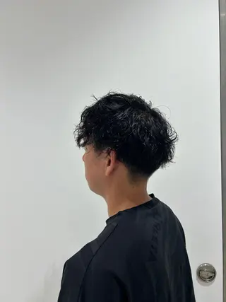 パーマ メンズ ダブルカラー /透明感カラーRioのヘアスタイル