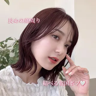 ミディアム ショート/ 似合わせカットモカのヘアスタイル