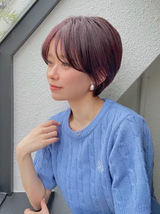 ショート カラー 🦋透明感カラー🦋 なつやのヘアスタイル