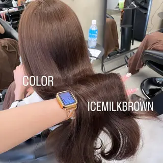 ロング カラー エクステ🩵ブリーチ 韓国ヘア🩵KAEのヘアスタイル