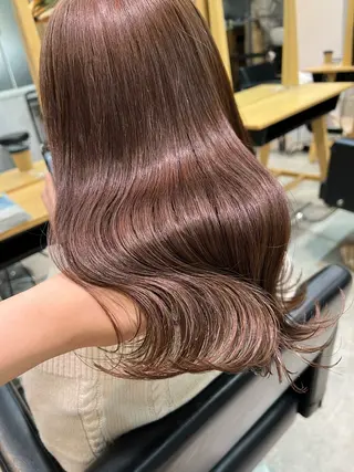 ミディアム カラー 高畑 恵莉 👒 暖色 / 艶髪 🧺のヘアスタイル