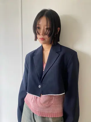 ショート riria/ボブ /ブラウンカラー🎀のヘアスタイル