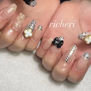ミディアム ネイル richeri beautyのネイルデザイン