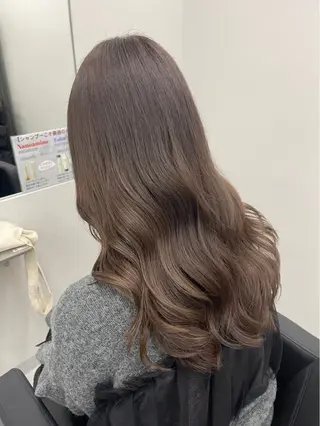 ロング カラー ハイトーン🎀 前髪こだわり💘愛美のヘアスタイル