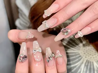 ネイル 🎀NAIL🎀 AI🪄︎︎◝✩のネイルデザイン