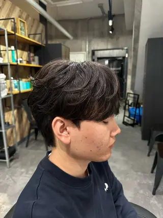 ショート パーマ メンズ タクミ/名駅/栄 メンズ特化型美容師のヘアスタイル