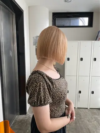 ショート H 梅田所属・藤本 泰 /ボブ カットモデル様募集中のヘアスタイル