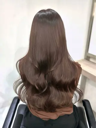 ロング yuuka 🖤韓国ヘア🖤のヘアスタイル