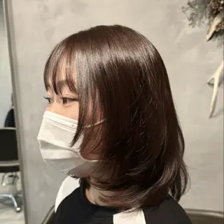 ミディアム Lolonois 野田阪神店所属・艶カラー/似合わせ カット/あじゅ🎀のヘアスタイル
