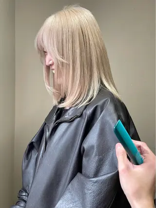 ロング カラー 安部佑哉/ハイトーン /レイヤー/ブリーチのヘアスタイル