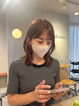 ミディアム 山村 野々羽のヘアスタイル