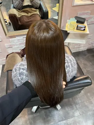 セミロング 髪質改善 田中大貴のヘアスタイル