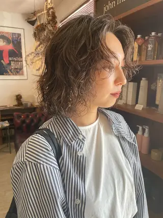 パーマ 韓国ボブ👩🇰🇷 小野絢未のヘアスタイル