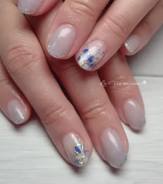 ミディアム ラヴィアン ローズのネイルデザイン