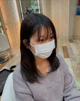 セミロング 釣谷 優心のヘアスタイル