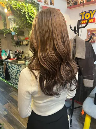 ロング カラー カラーパティシエ facce🌼ikoのヘアスタイル