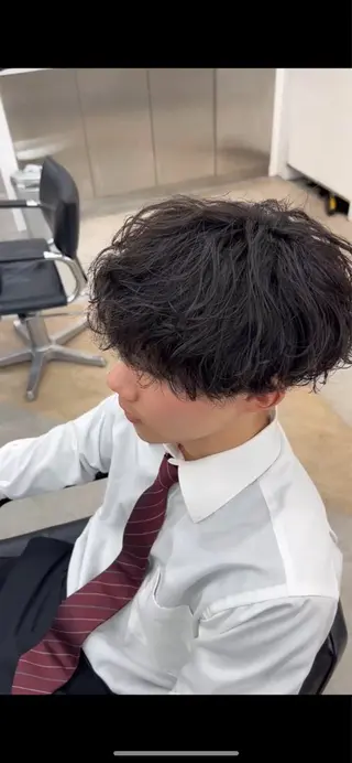 パーマ メンズ 🌀toa/波巻き✨ /メンズパーマ／栄のヘアスタイル