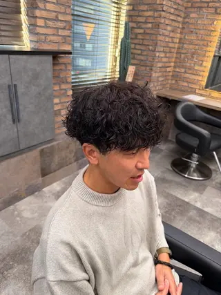 ミディアム メンズ特化 水口湧太のヘアスタイル