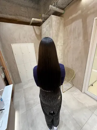 ロング ✨赤味消しカラー✨ 韓国ヘア/古川恭平のヘアスタイル