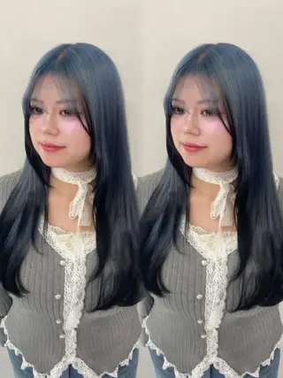 ロング カラー ヘアアレンジ girlyハイトーン /airi🍓🎀のヘアスタイル