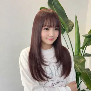 ロング リエンスクレア川田 髪質改善/ブリーチのヘアスタイル