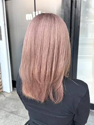 ミディアム カラー 透明感カラー/パーマ 🌀アオノのヘアスタイル