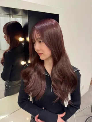 ロング カラー 暖色/艶カラー/ エクステ/ユリヤのヘアスタイル