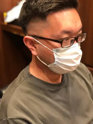 ショート ヒロ銀座バーバーショップ難波店所属・縮毛矯正/パーマ 宮河 惇💈のヘアスタイル