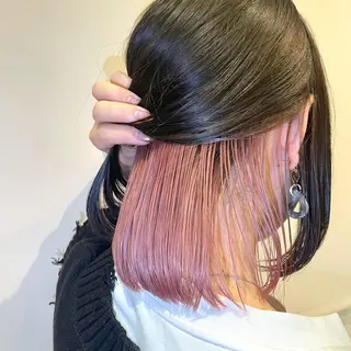 ミディアム ブリーチカラー特化 碇　英朗のヘアスタイル