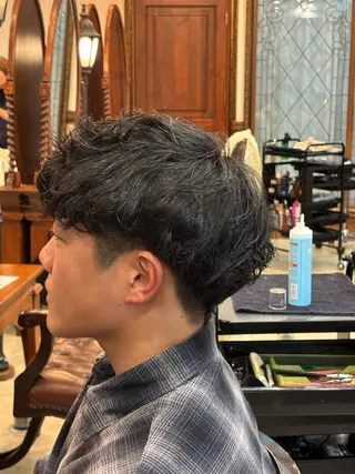 ショート パーマ メンズ おしゃれ泥棒 石原メンズ特化美容師のヘアスタイル