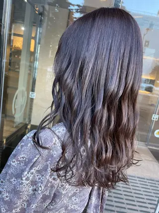 セミロング カラー 髪質改善美容室Lust所属・美容室Lust💚 嶋崎　鷹のヘアスタイル