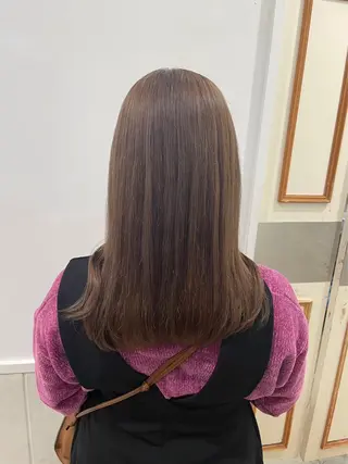 セミロング カラー 韓国ヘア ‎⟡.·KANA🐥のヘアスタイル