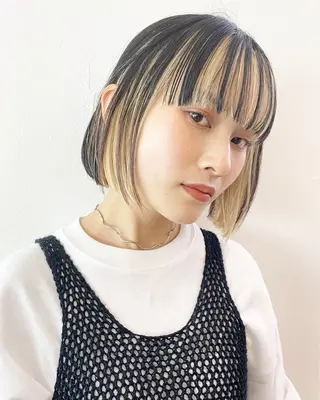 ミディアム ラベンダーカラー＆ ミルクティー太田のヘアスタイル