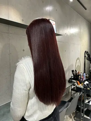 ロング カラー ヘアアレンジ ボブ艶モテカラー🫧 カリンのヘアスタイル