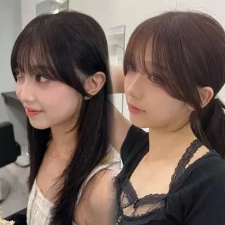 セミロング レイヤー・ブリーチ kiyotoshiのヘアスタイル