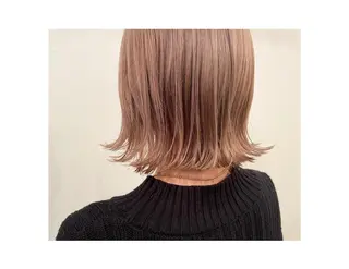 ミディアム カラー やました りなのヘアスタイル
