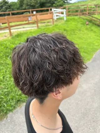 パーマ メンズ 山下 まりなのヘアスタイル