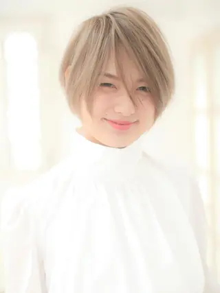 ショート ショート白髪染め無料 ／河瀬謙介のヘアスタイル