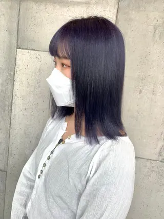 ミディアム 大内 志穂のヘアスタイル