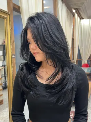 ロング nico. 心斎橋 akariのヘアスタイル