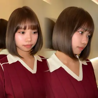 ショート 新宿/韓国レイヤー /韓国ボブRionaのヘアスタイル