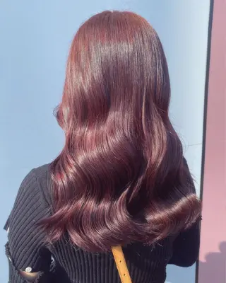 ロング カラー 💘韓国カラー💘 クルミのヘアスタイル