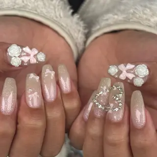 ネイル 【Zina京都駅前】 きぬがわ らむのネイルデザイン