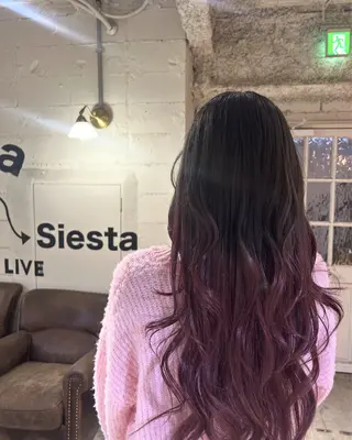 ロング カラー ハイトーン×ボブ / Reika☁️ིྀのヘアスタイル