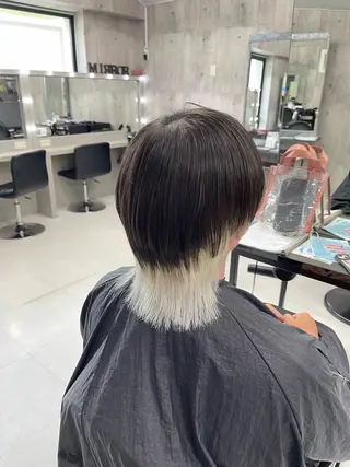 ショート カラー パーマ ヘアアレンジ メンズ キッズ レイヤーの魔術師 𓍼takumi𓍼のヘアスタイル