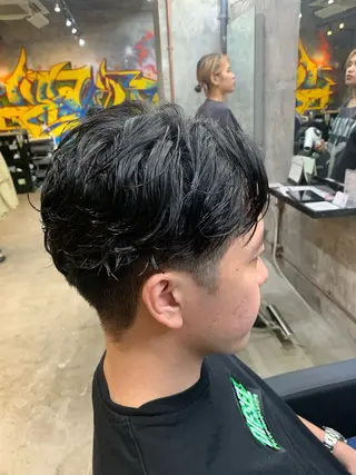 ショート パーマ メンズ ⚡️メンズパーマ特化 mens支持◎/忠地のヘアスタイル