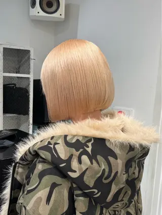 ショート カラー 原宿 ツヤカラー🫧 ちり🍎のヘアスタイル