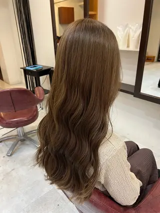 ロング カラー 吉岡 なみのヘアスタイル